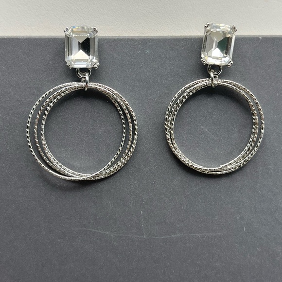Jewelry - Elegant Silver Hoop Earrings